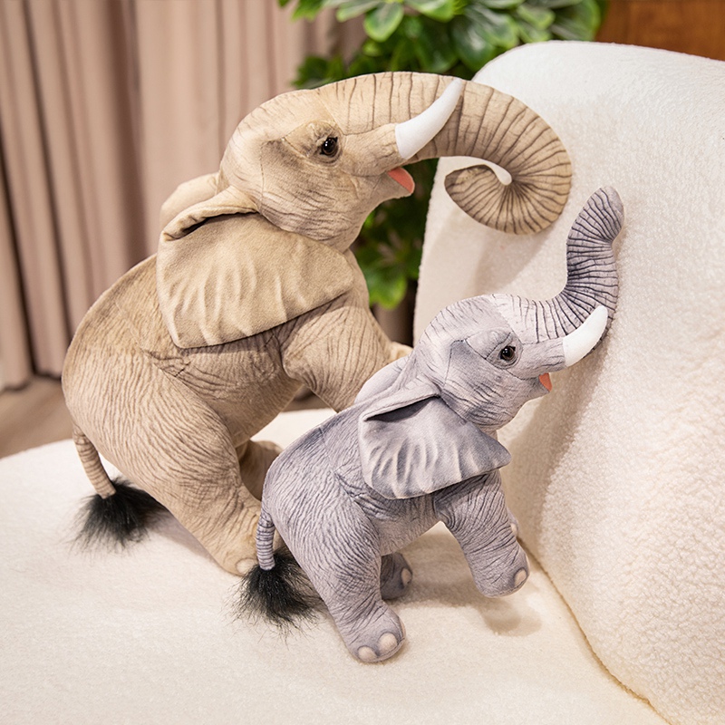 Elephant plush toy simulation with realistic and creative design, cute and playful 16