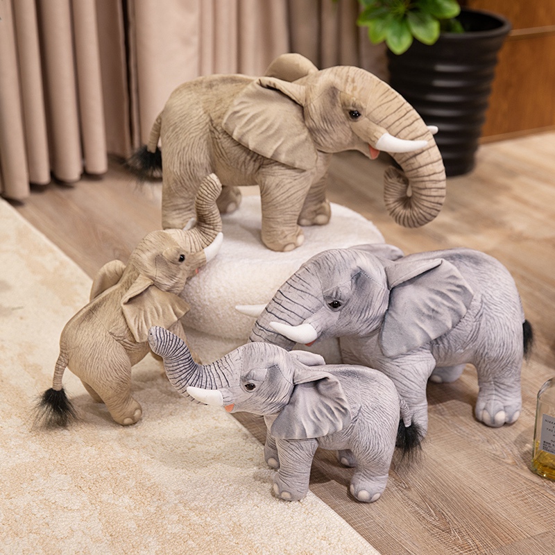 Elephant plush toy simulation with realistic and creative design, cute and playful 12