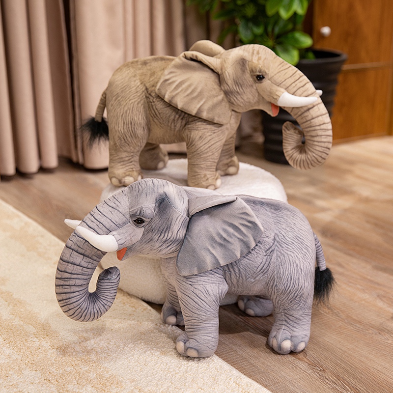Elephant plush toy simulation with realistic and creative design, cute and playful 14