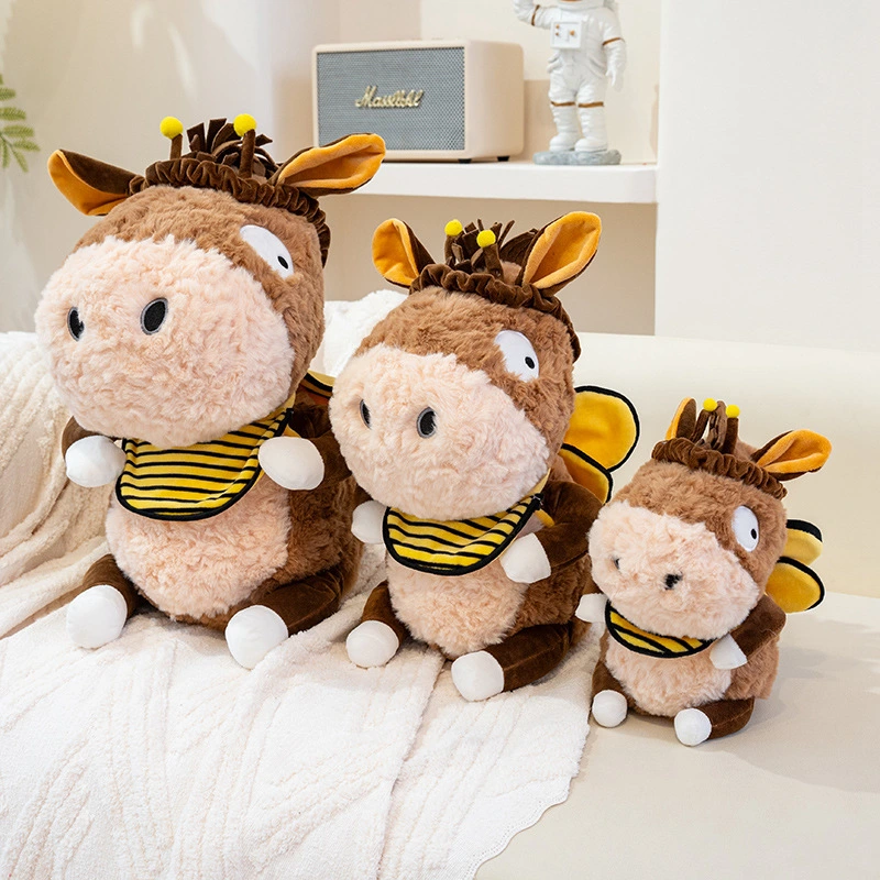 Peluche de burro abeja con diseño creativo y peculiar, suave y cómodo, acompañante y relajante. 1