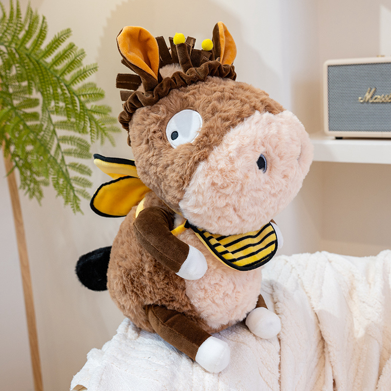 Peluche de burro abeja con diseño creativo y peculiar, suave y cómodo, acompañante y relajante. 14