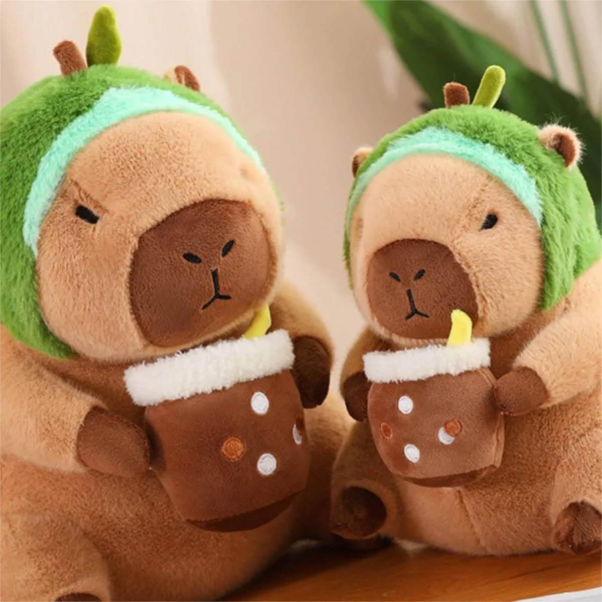 OEM/ODM  Capybara Soft Toy Brown Capybara Plush Toy with Milk Cup  High - Quality Stuffed Animal Factory 1