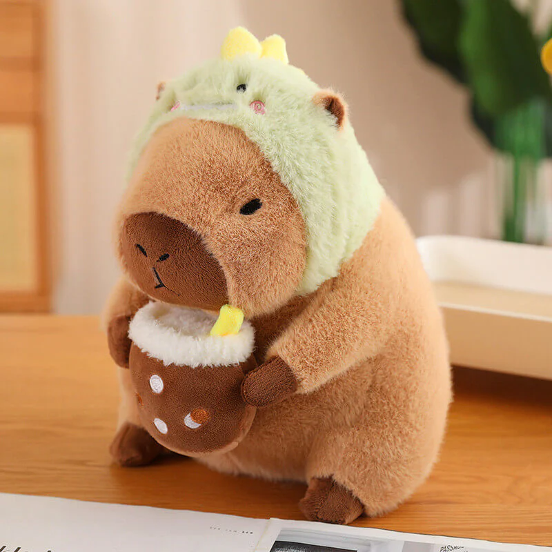 OEM/ODM  Capybara Soft Toy Brown Capybara Plush Toy with Milk Cup  High - Quality Stuffed Animal Factory 15