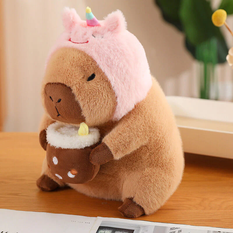 OEM/ODM  Capybara Soft Toy Brown Capybara Plush Toy with Milk Cup  High - Quality Stuffed Animal Factory 14