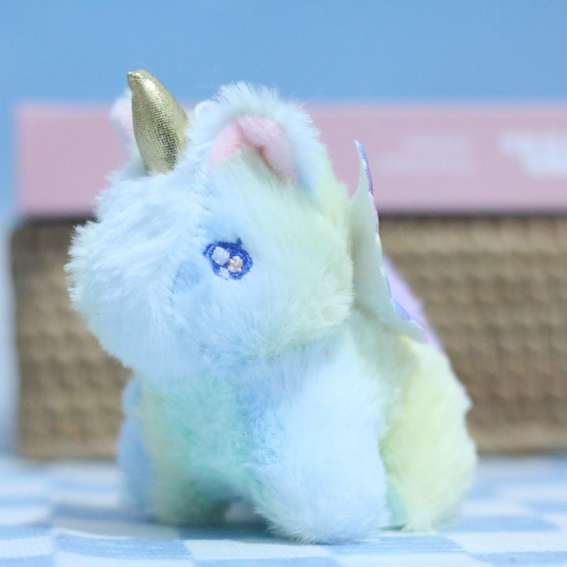 Wholesale 12 CM Fantasy Unicorn Plush Keychain Pendant Fun Decompression Pull-Out Doll for Bag Keychain Plush Toy 13