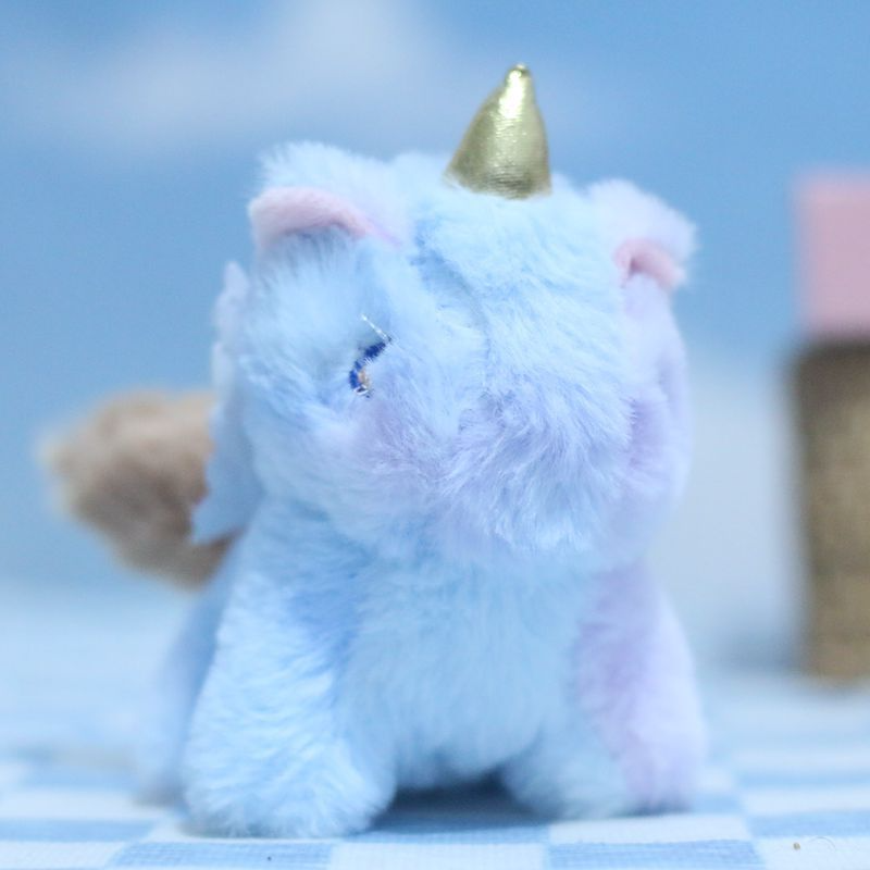 Wholesale 12 CM Fantasy Unicorn Plush Keychain Pendant Fun Decompression Pull-Out Doll for Bag Keychain Plush Toy 15