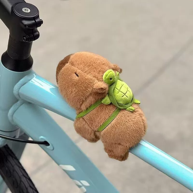 Manufacturer Wholesale Capybara Soft Toy Plush Toys With Turtle Bracelet Backpack Interactive Hand Band Birthday Gift 11