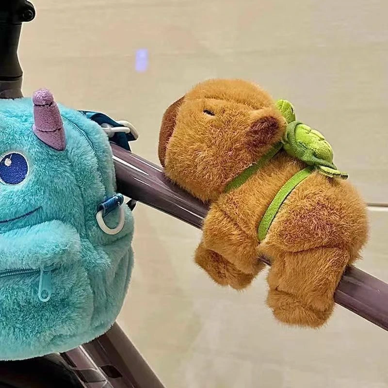 Manufacturer Wholesale Capybara Soft Toy Plush Toys With Turtle Bracelet Backpack Interactive Hand Band Birthday Gift 1