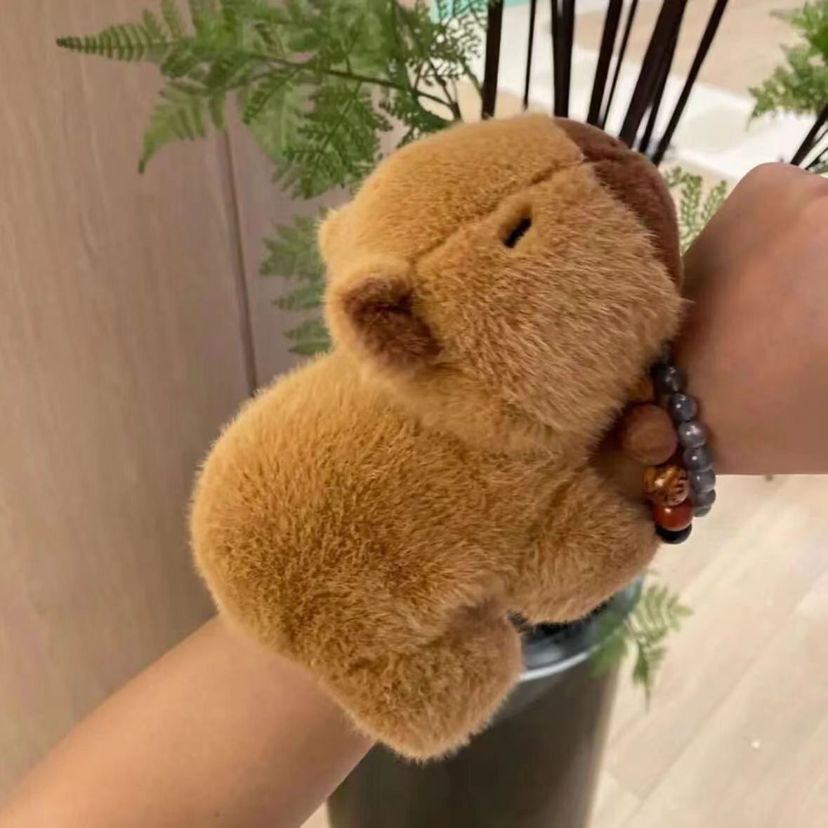 Manufacturer Wholesale Capybara Soft Toy Plush Toys With Turtle Bracelet Backpack Interactive Hand Band Birthday Gift 17