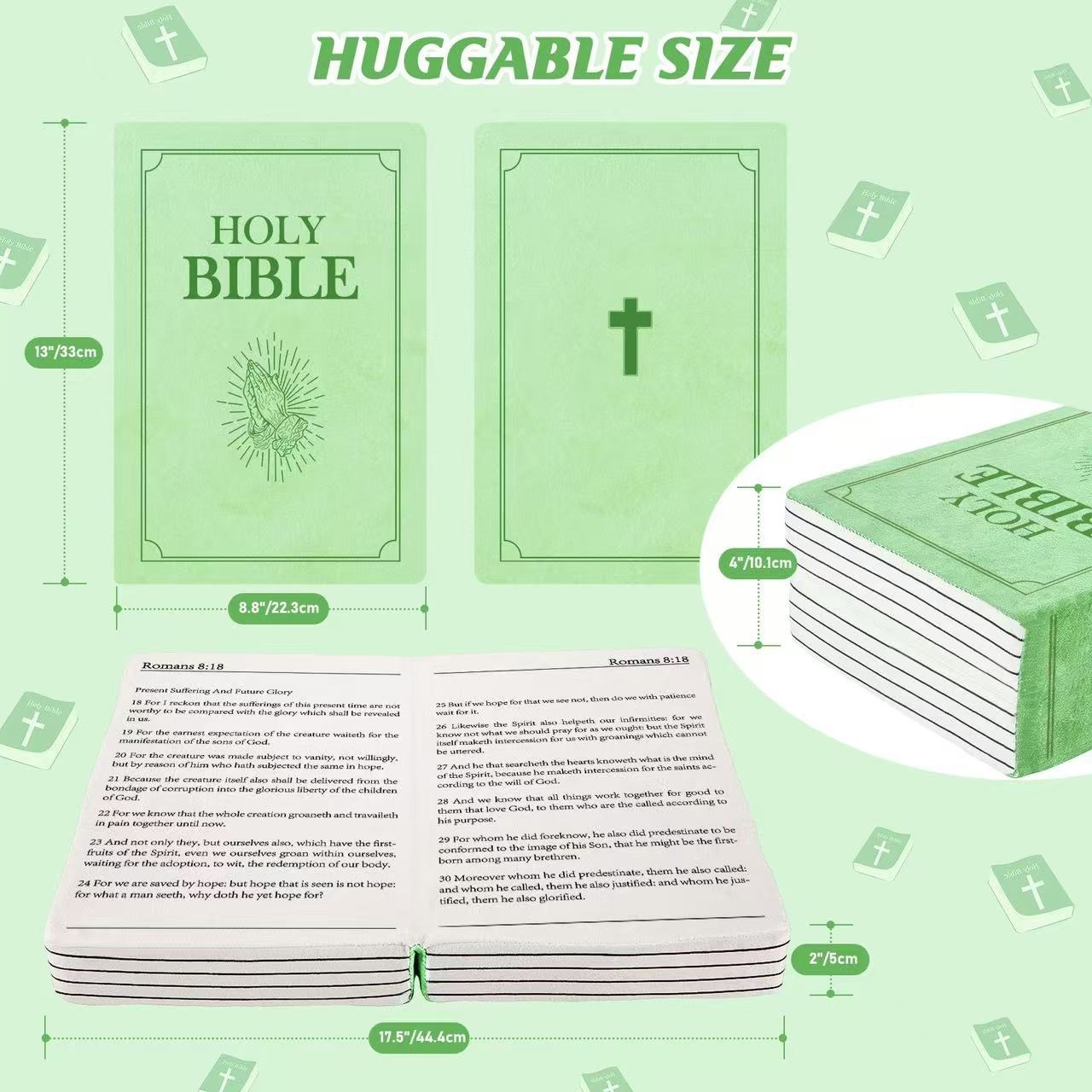 22*33CM New Design Plush Bible Pillow Book Hot Sell Holy Bible Book Plush Pillow Toys Wholesale Stuffed Toys Gift Plush 17