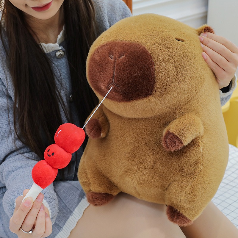EN STOCK Nuevo y popular juguete de peluche de capibara kawaii suave y lindo, peluches de animales, muñeco creativo estirable, regalo al por mayor 8