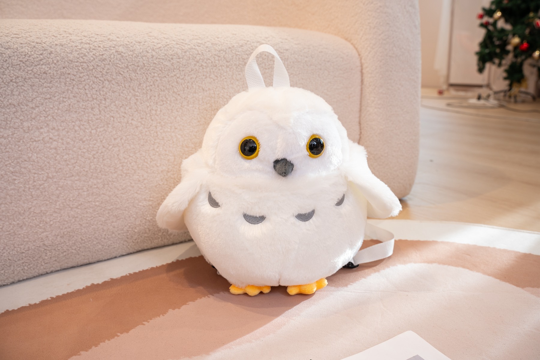 Mochila de búho de peluche de alta calidad, muy vendida, al por mayor, con forma de búho kawaii, bolsa de peluche para niños. 15