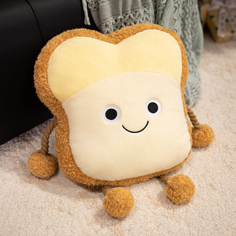 Burnt toast plush toy cute expression plush bag versatile design fashionable and popular warm home decoration 12
