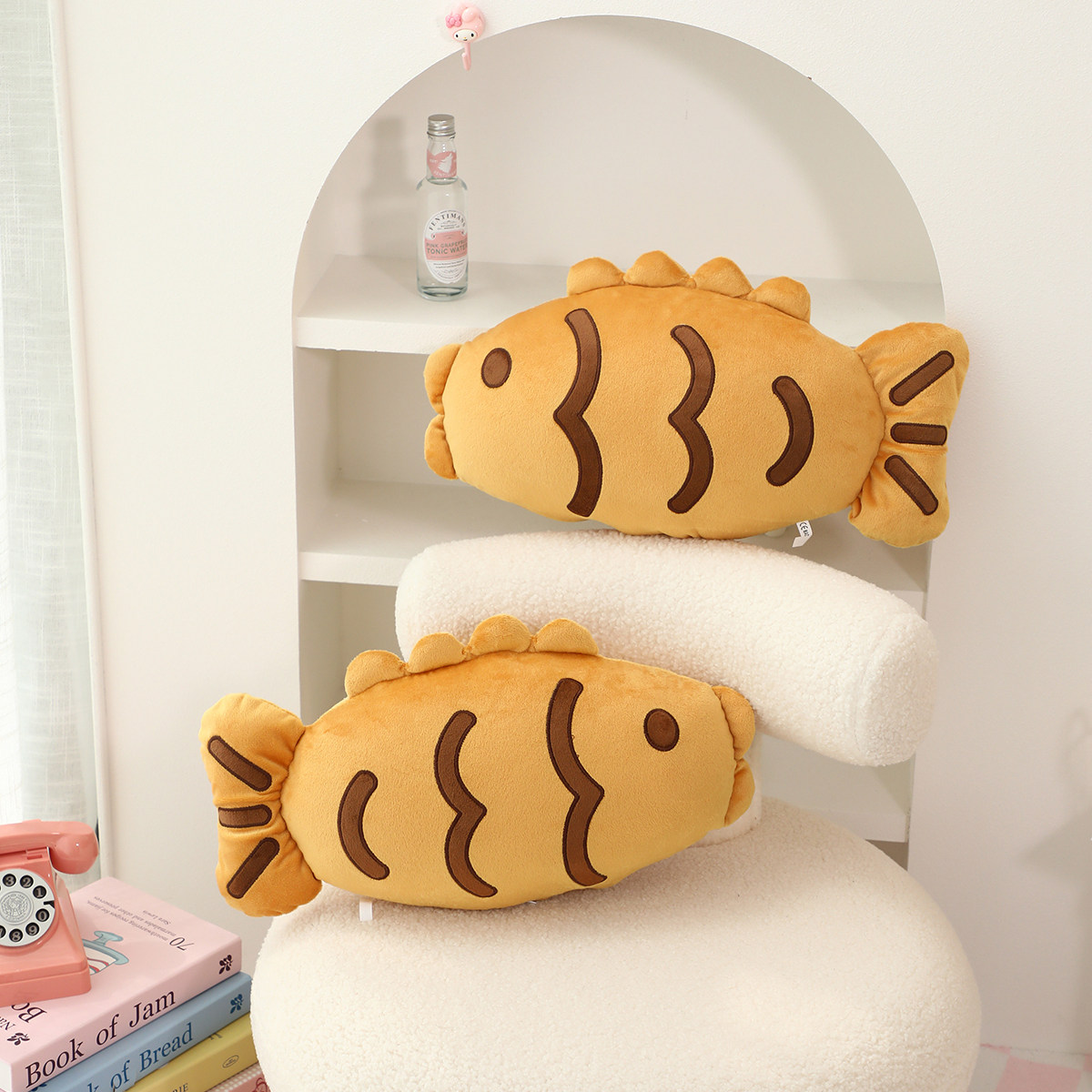 Cute snapper plush toy with creative design, soft and comfortable for children to accompany, warm home decoration as a g 11
