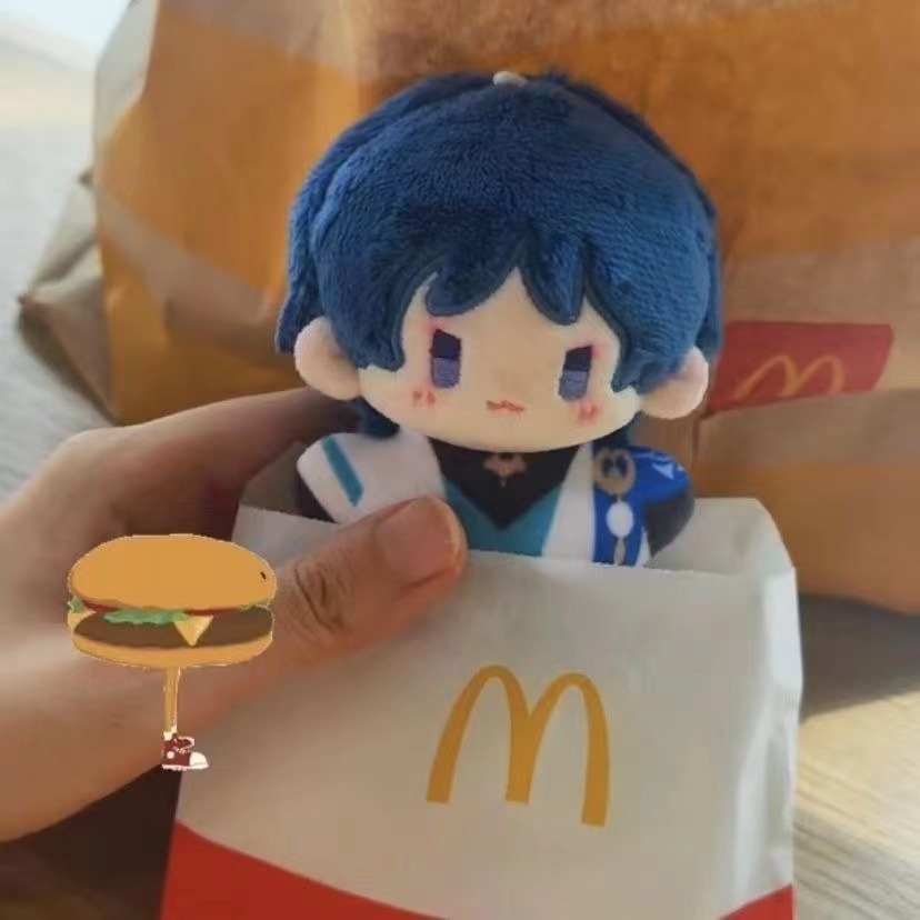 10cm Cotton Plush Doll Cartoon Soft Anime Plush Figure Game Plush Keychain Starfish Body Doll Bag Pendant Toy Gift 9