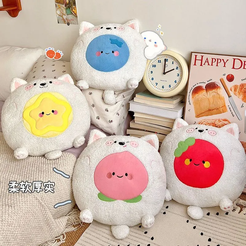 Western Highlands Fruit Puppy Plush Doll Pillow Cute Creative Design Warm Home Decoration 1