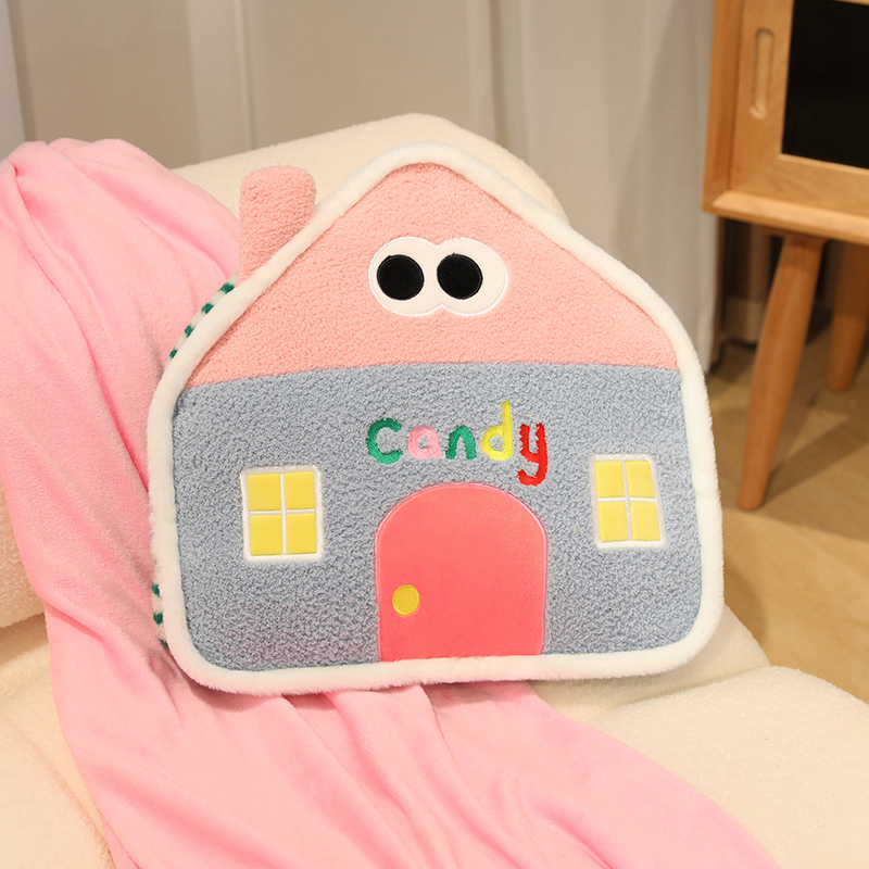 Dopamine Color House Plush Doll Pillow Creative Design Cartoon Style Children Accompany and Soothe 13
