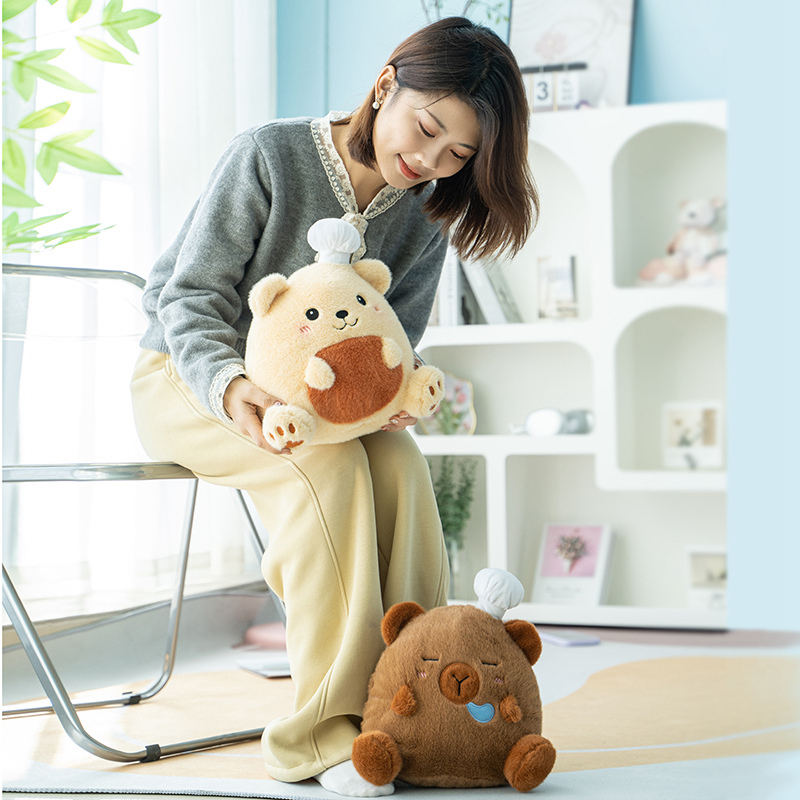 Chef Bear Pastry Bear Plush Doll Pillow Creative Design Cute Styling Warm Home Decoration 16