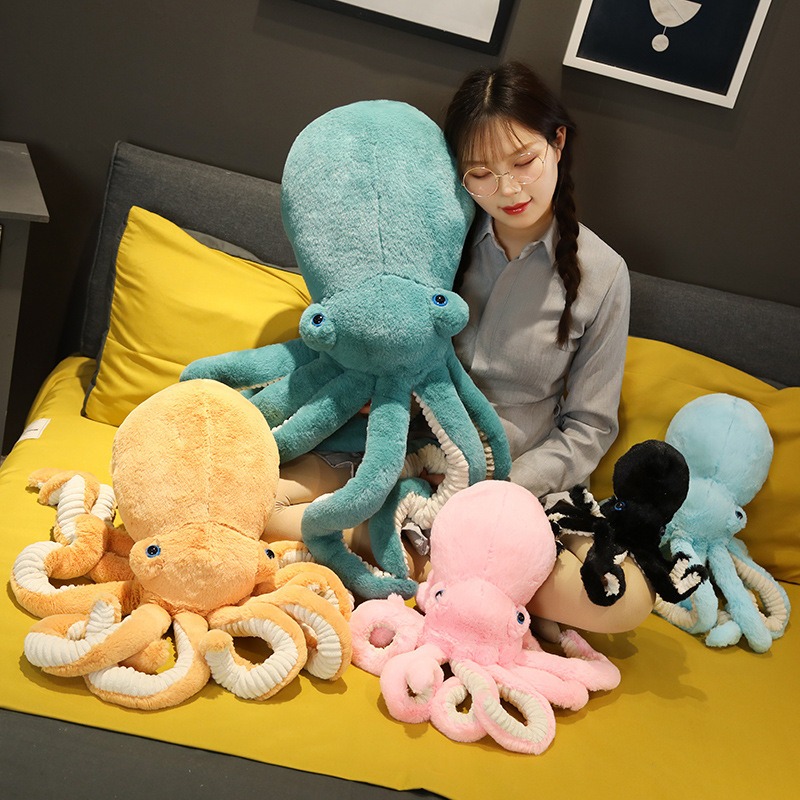 Factory Soft Toy Lifelike Realistic Giant Octopus Plush Toys High Quality Sea Animals Plushie for Kids' Birthday Gifts 12