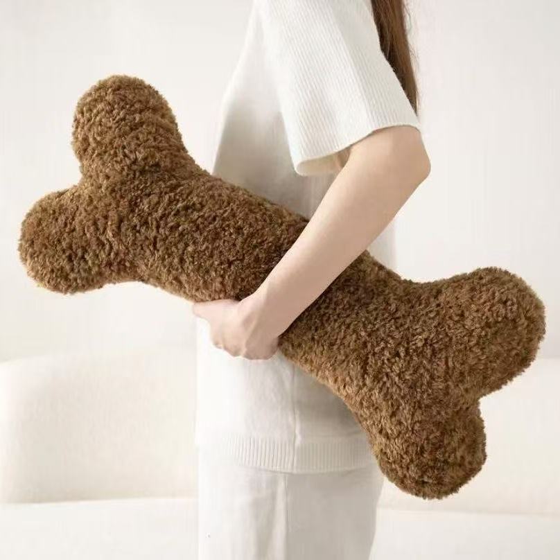 Dog Bone Pillow Plush Doll Manufacturer Direct Sales Customizable Creative Design Warm Home Decoration 11