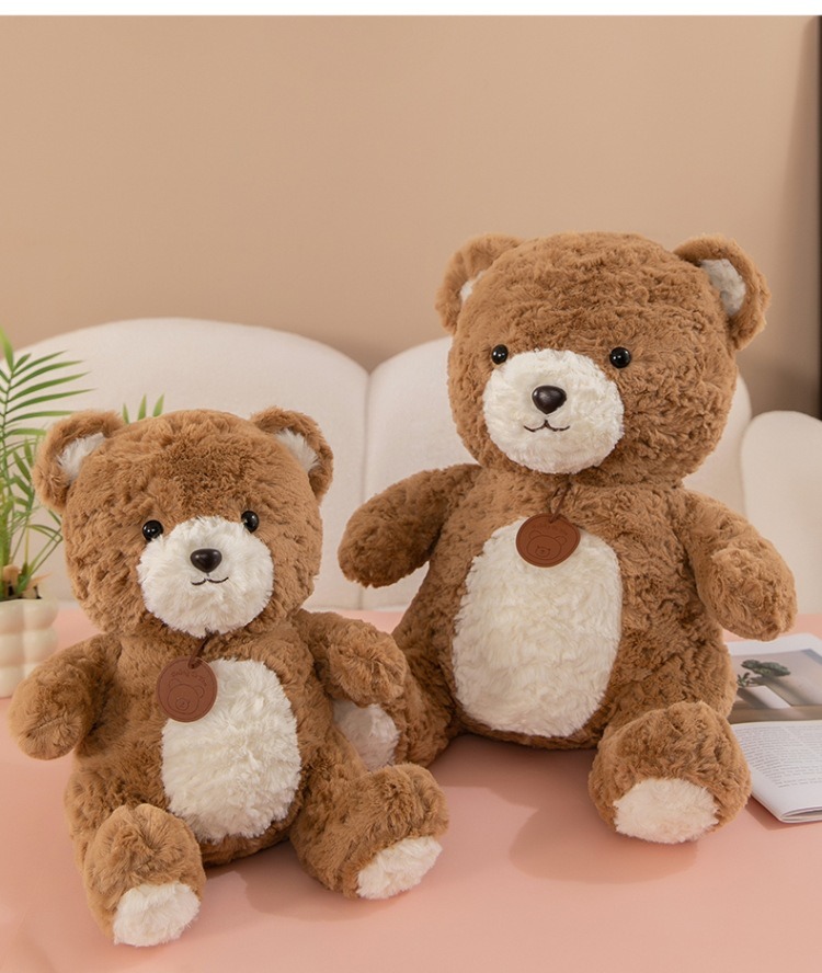 Love Brown Bear Plushie Stuffed Animal Toy  Cartoon Sofa  Pillow Cushion Cuddly Bear for Birthday Valentine's Day Gift 10