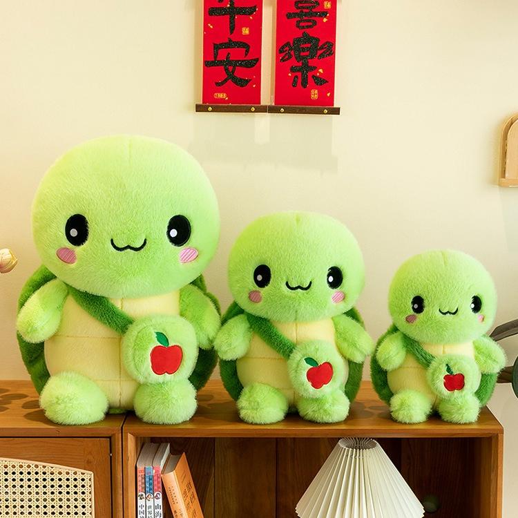 Peluche Tortue Kawaii à Grands Yeux, Peluche Sac à Dos en Coton PP pour Enfants, Coussin, Cadeau d'Anniversaire 12