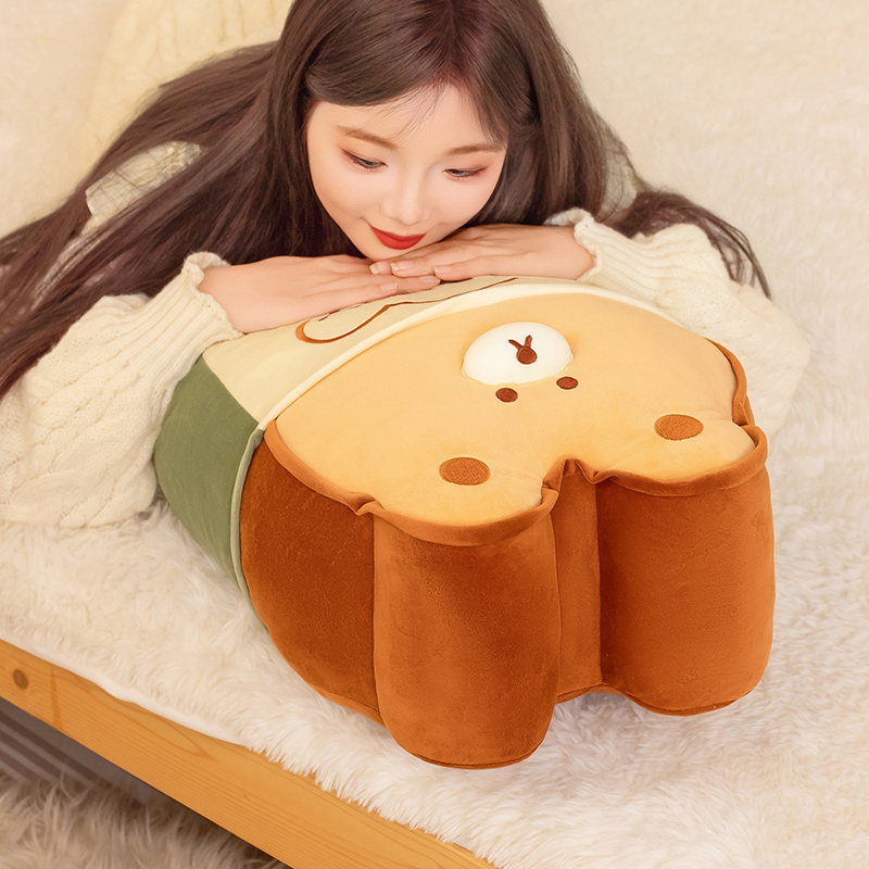 Toast Bear Plush Doll Pillow Creative Design Soft, Comfortable, Warm and Cute Home Decoration 13