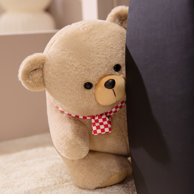 Creative design of teddy bear plush toy wearing scarf for Valentine's Day, accompanying and soothing your partner 13