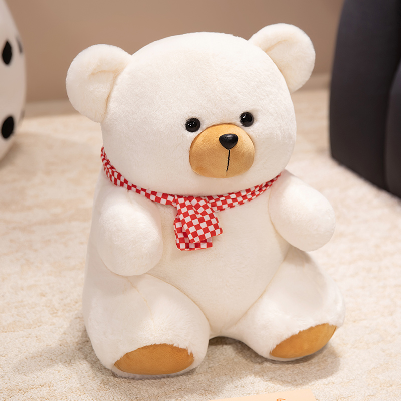 Creative design of teddy bear plush toy wearing scarf for Valentine's Day, accompanying and soothing your partner 15