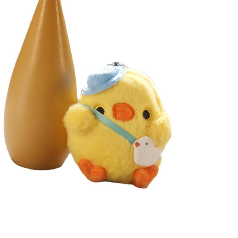 Оптовая продажа мультяшных плюшевых игрушек в виде пухлых цыплят, высотой 10 см, милые парочки, новые брелоки для рюкзаков и кукол. 15