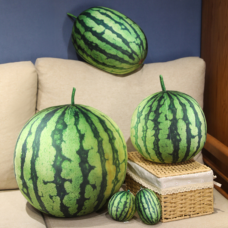 Simulated watermelon plush toy creative design, soft and comfortable, creative home decoration, children's companion 14