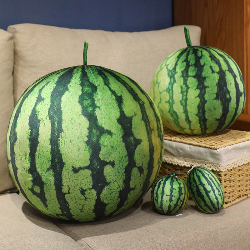 Simulated watermelon plush toy creative design, soft and comfortable, creative home decoration, children's companion 13