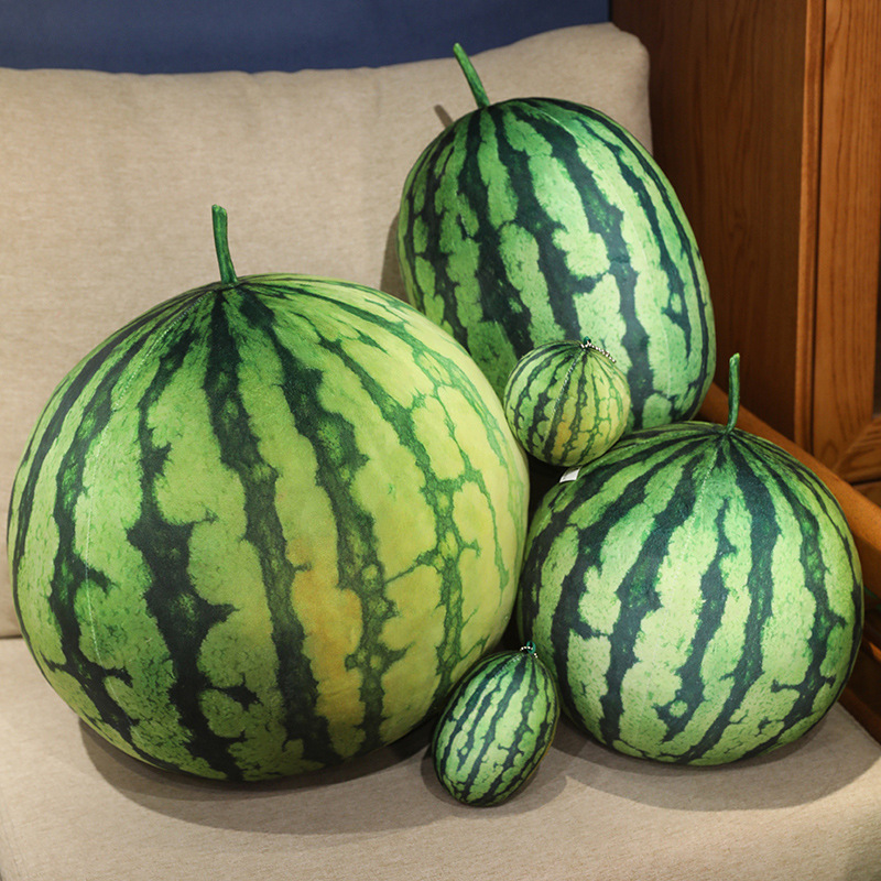 Simulated watermelon plush toy creative design, soft and comfortable, creative home decoration, children's companion 16