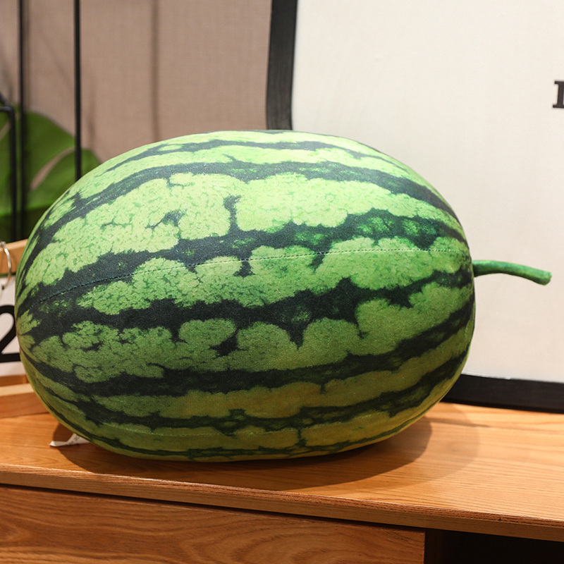 Simulated watermelon plush toy creative design, soft and comfortable, creative home decoration, children's companion 12
