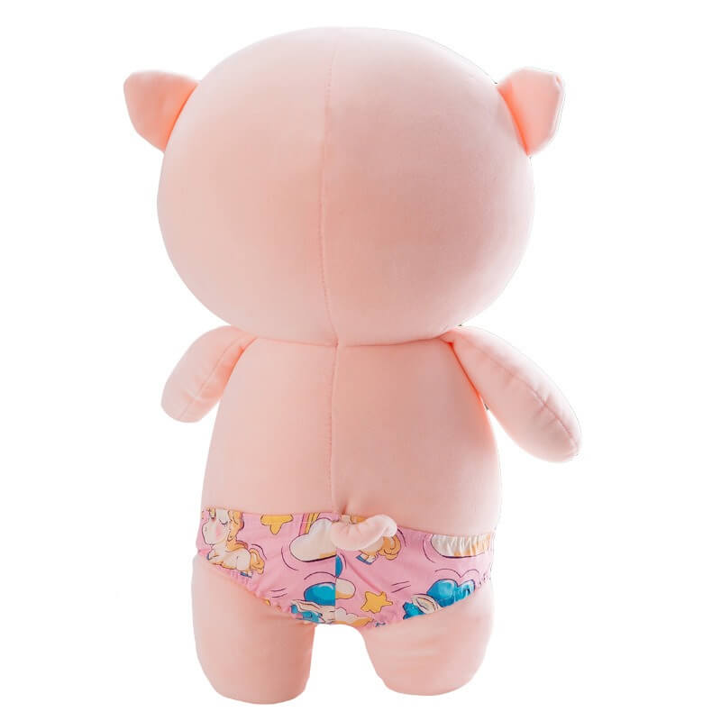 Wholesale Large Pink Soft Cute Underwear Pig Plush Toys Beach Piglet Sleeping Pillow Stall Products Birthday Gift 15