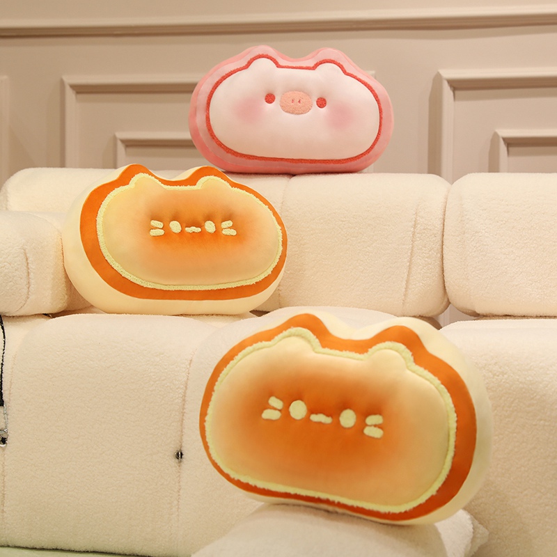 Cheese ripe pillow, plush pillow, soft and comfortable, creative design, cute and warm home decoration, girl's heart 14