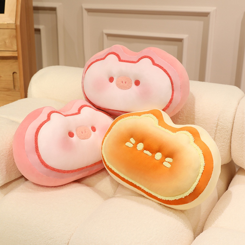 Cheese ripe pillow, plush pillow, soft and comfortable, creative design, cute and warm home decoration, girl's heart 13