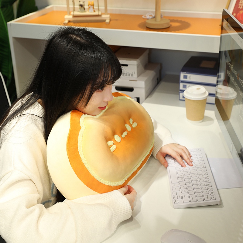 Cheese ripe pillow, plush pillow, soft and comfortable, creative design, cute and warm home decoration, girl's heart 15