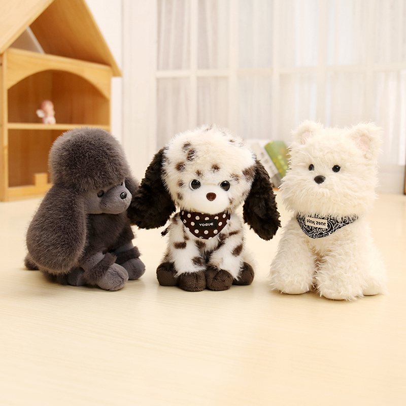 VIP dog simulation plush toy with creative design, soft and comfortable, accompanying small dogs and children as gifts 14