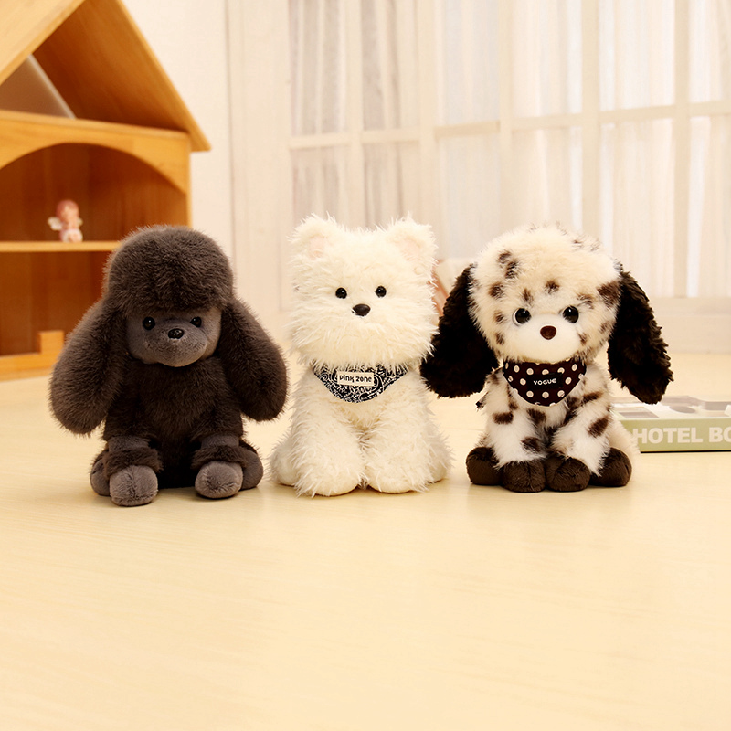 VIP dog simulation plush toy with creative design, soft and comfortable, accompanying small dogs and children as gifts 11