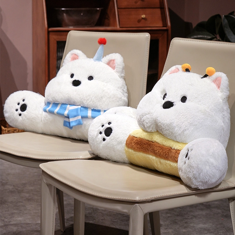 West Highland Bedhead Waist Plush Doll Pillow Soft and Comfortable Cute Dog Warm Home Decoration 1