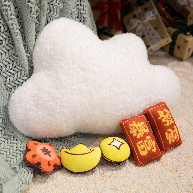 Muñeco de peluche de la fortuna de Peach Blossom, almohada de diseño creativo, linda horquilla de pelo de peluche, muñeca multiusos 14