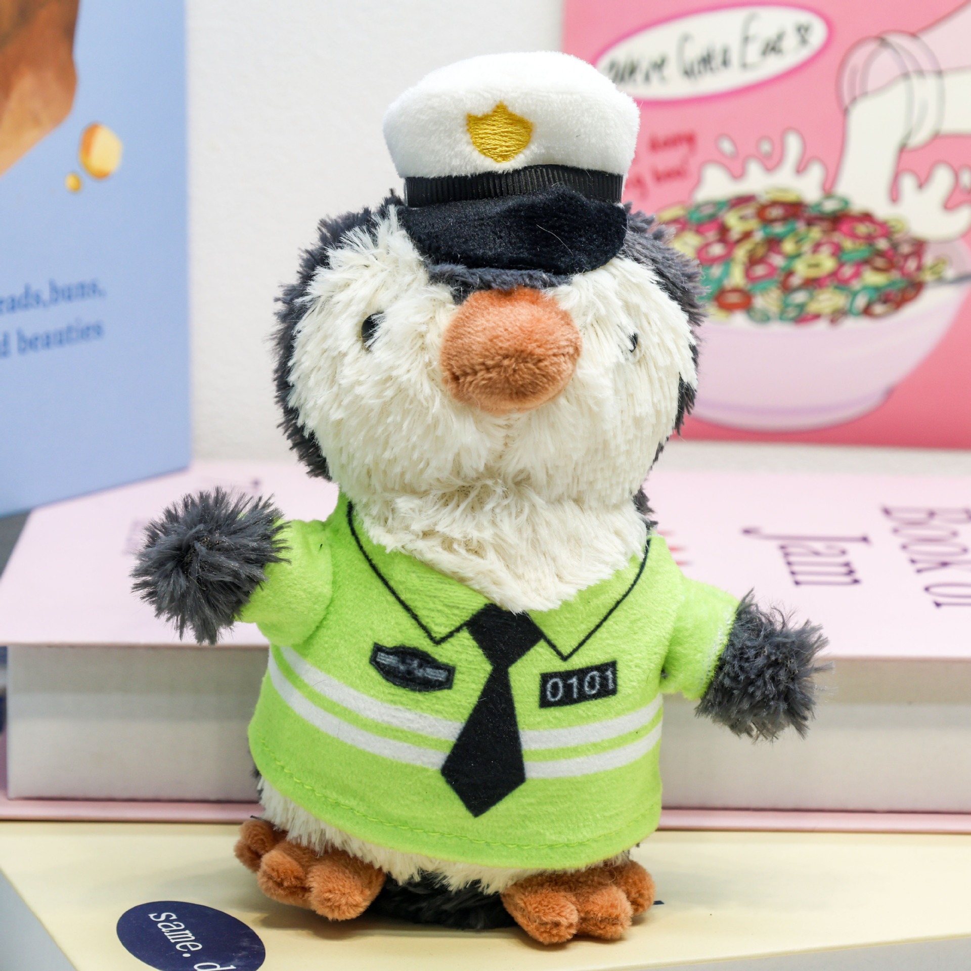 15CM  Penguin Plush Toy Uniform Policeman Firemen Traffic Police Plush Toy Cuddle Riding Clothes Bear Home Decoration 17