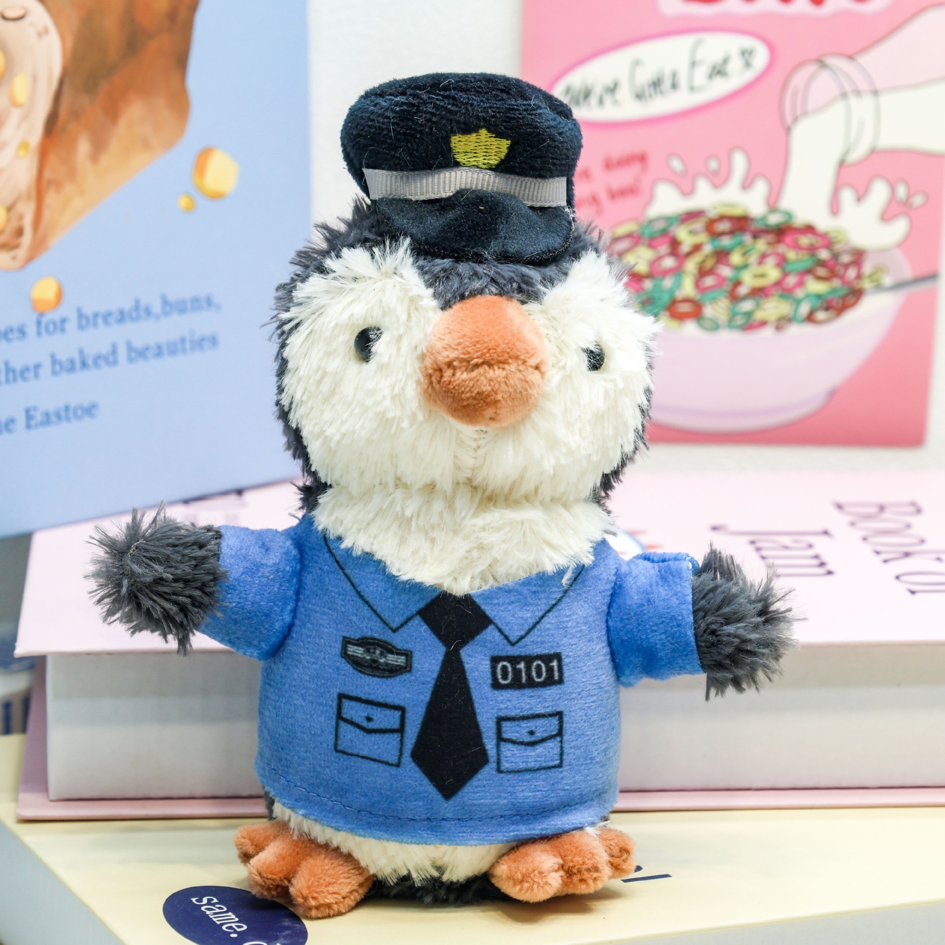 15CM  Penguin Plush Toy Uniform Policeman Firemen Traffic Police Plush Toy Cuddle Riding Clothes Bear Home Decoration 15