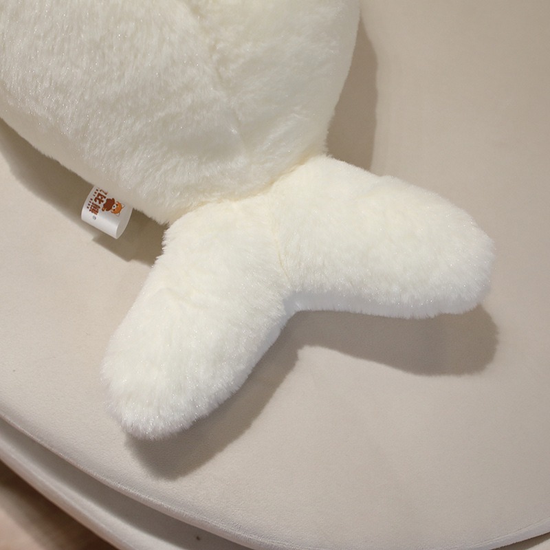 Hot Sale Soft 40CM White Gray Manatee Plush Pillow Simulation Manatee Stuffed Dolphin Stuffed Animal Plush Toy for Kids 18