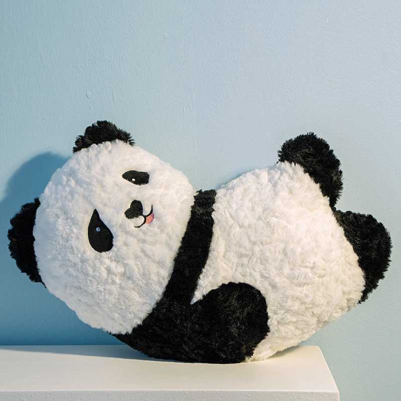 Panda Plush Doll Creative Design Factory Direct Sales Customizable Gifts Cute and Fun Children Companion Gifts 12