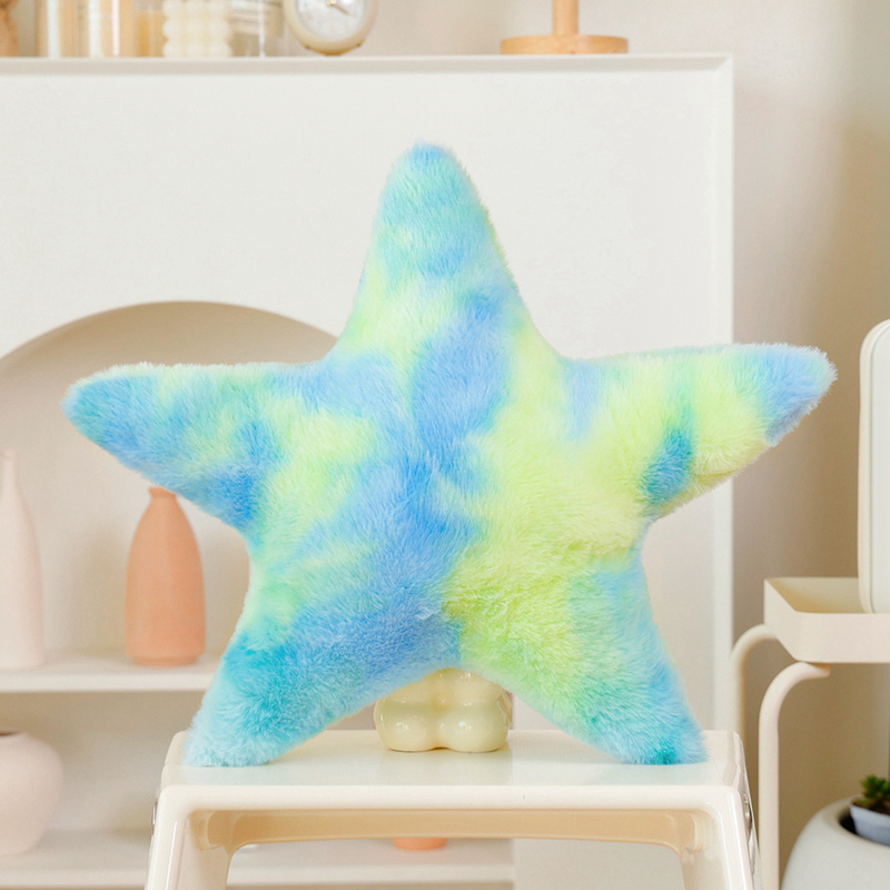 Colorful twisted knot, pentagram, and heart-shaped pillow with creative design, plush toys accompany and soothe 19