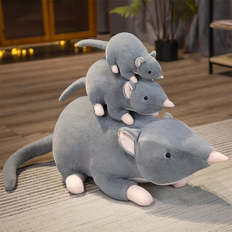 Promotional Wholesale Mini Soft Plush Simulation Mouse Plushie Doll Stuffed Rat Plush Animal Toy Mascot Soft Pillows 18