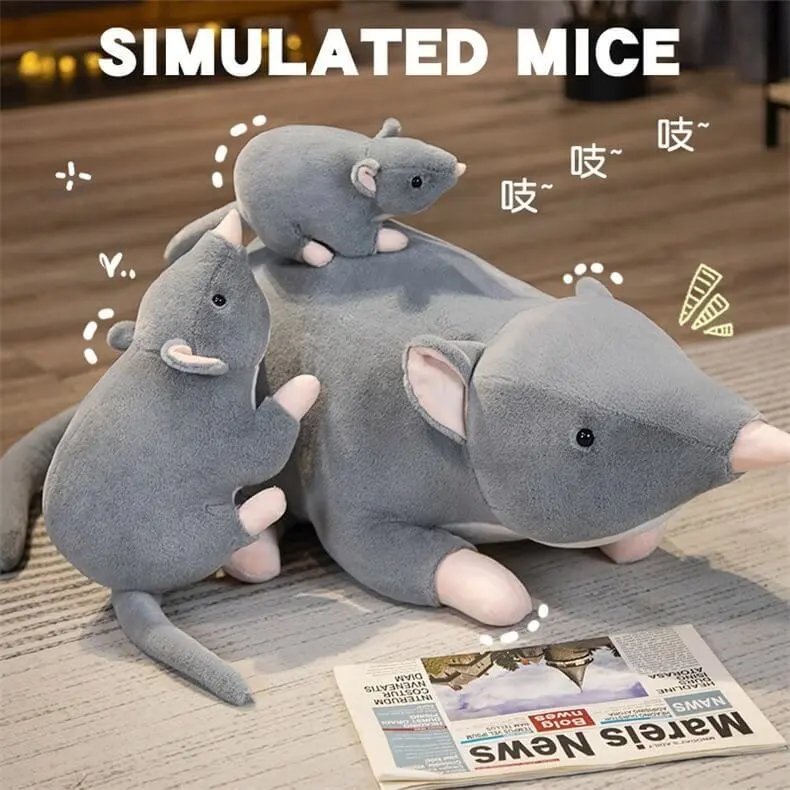 Promotional Wholesale Mini Soft Plush Simulation Mouse Plushie Doll Stuffed Rat Plush Animal Toy Mascot Soft Pillows 1