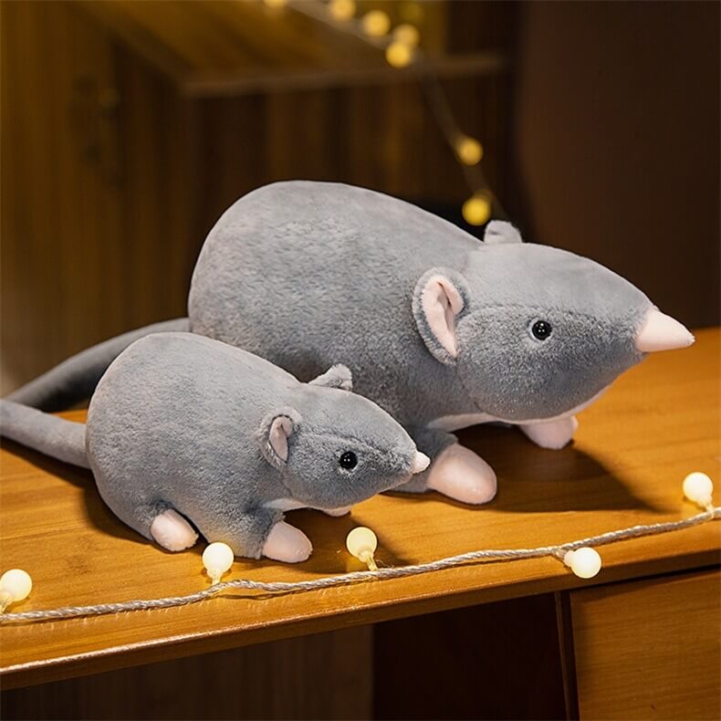 Promotional Wholesale Mini Soft Plush Simulation Mouse Plushie Doll Stuffed Rat Plush Animal Toy Mascot Soft Pillows 12